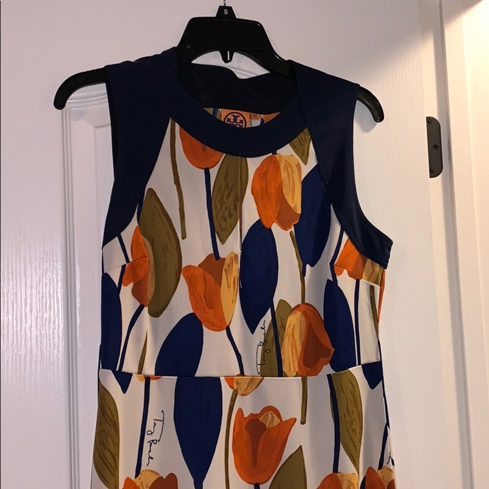 Tory Burch Sleeveless Printed Dress Sz Medium